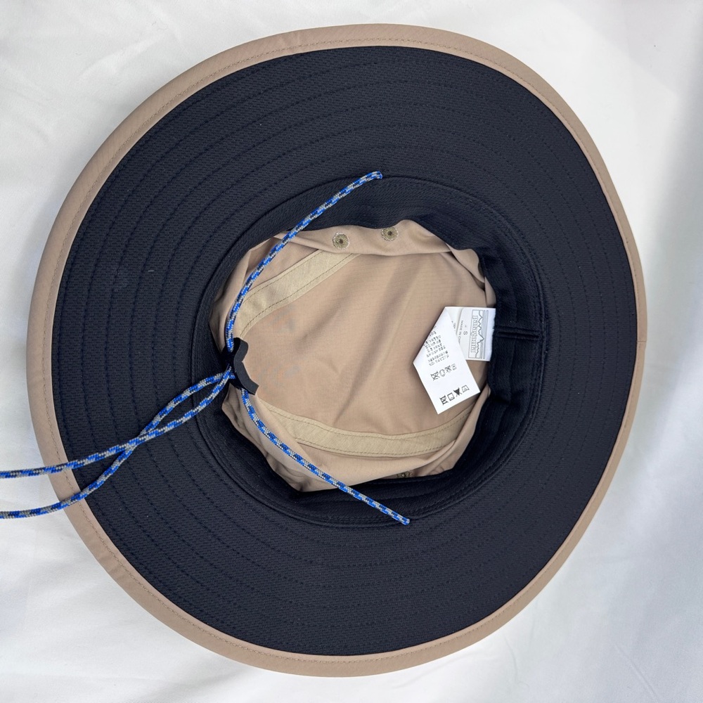 Patagonia Tech Sun Booney Hat Khaki Size Small Wide Brim Gorpcore Hiking Outdoor - Picture 11 of 15